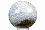 Amazing, Polished Blue Lace Agate Sphere - Namibia #308207-3